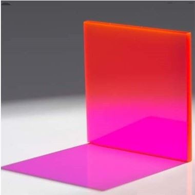 Flúrljómandi plexiglerplötur